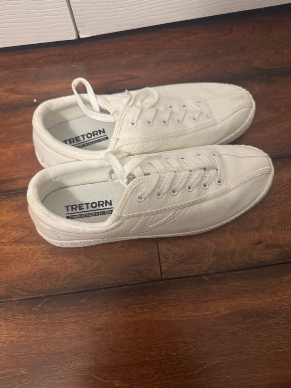Tretorn Women’s White Low-Top Canvas Sneakers